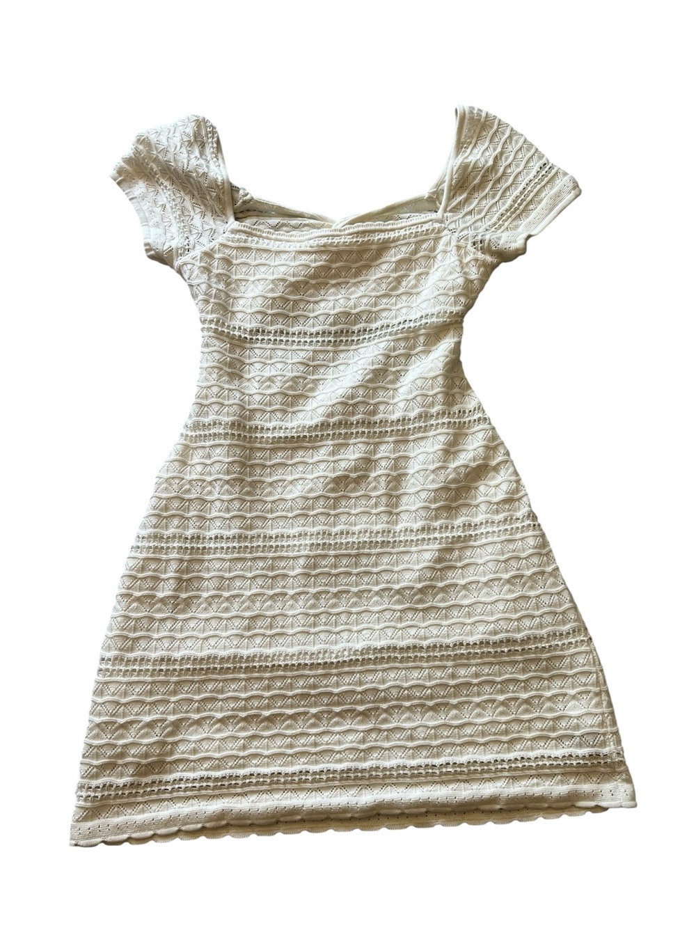 Hollister Cream Lace Mini Dress